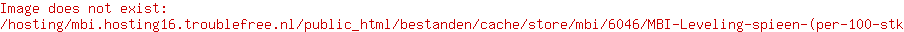 MBI Leveling spieën (per 100 stk)