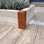 Stapelblok afdek hoek 15x15x43 cm Corten