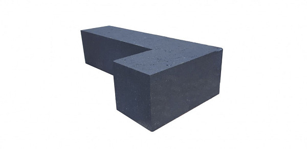 Patiohoekblok Antraciet 60x15x15cm strak