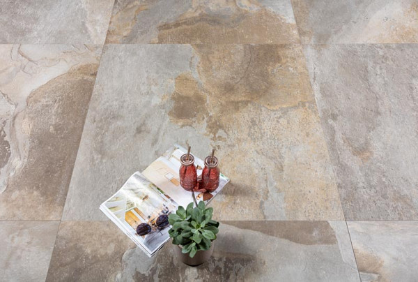 GeoCeramica® 100x100x4 Multicolor Stone Mix Natural