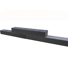 Patioblok Antraciet 60x12x10cm strak