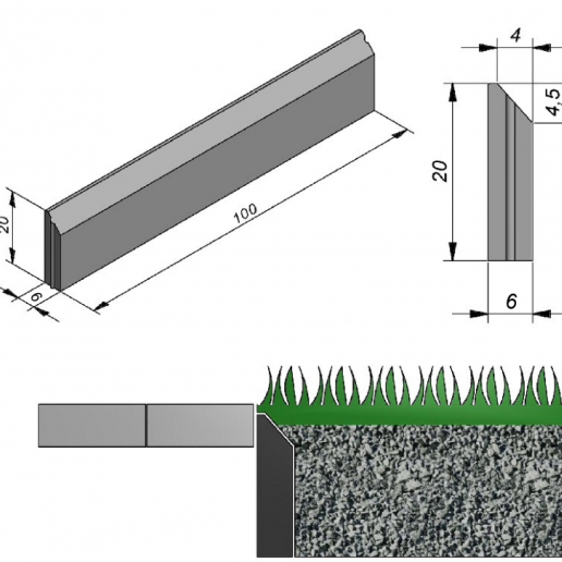 Opsluitband SansVue 6x20x100cm Grijs