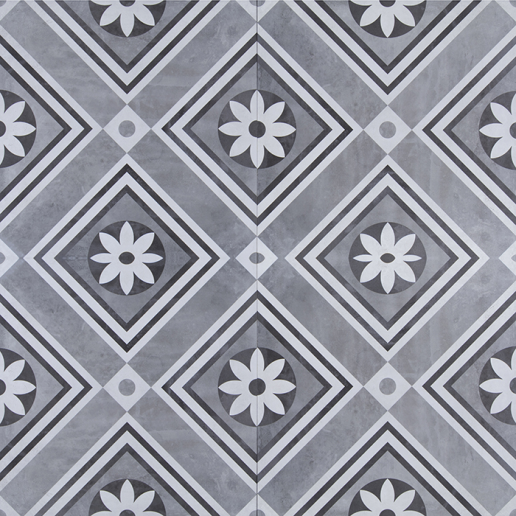 GeoCeramica® 60x60x4 Concreet Flower dec